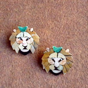 Lion Earrings